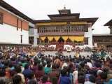 Buddhist Festival (Tsechu), Trashi Chhoe Dzong, Thimphu, Bhutan Photographic Print by Angelo Cavalli