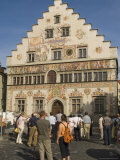 Gable with Murals, Rathaus, Lindau, Bavaria, Lake Constance, Germany Photographic Print by James Emmerson
