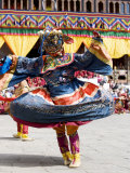 Buddhist Festival (Tsechu), Trashi Chhoe Dzong, Thimphu, Bhutan Photographic Print by Angelo Cavalli