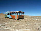 Bus Wreck, Near Chilean Border, Salar De Uyuni, Bolivia, South America Photographic Print by Mark Chivers