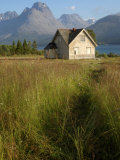 Traditional House, Lyngfjellan, Lyngen Alps, Near Tromso, Norway, Scandinavia Photographic Print by Gary Cook