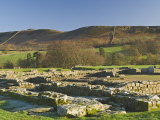 Headquarters Building Showing Courtyard and Well, Roman Wall South, Northumbria Photographic Print by James Emmerson