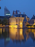 Mauritshuis at Night, Lake Hof Vijver, Den Haag, the Hague, Holland (The Netherlands) Photographic Print by Gary Cook