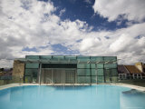 Roof Top Pool in New Royal Bath, Thermae Bath Spa, Bath, Avon, England, United Kingdom Photographic Print by Matthew Davison