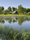 Ponds and Traditional Buildings, Turaida Museum Reserve, Near Sigulda, Latvia, Baltic States Photographic Print by Gary Cook