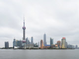 Pudong District and the Oriental Pearl Tower, Shanghai, China Photographic Print by Angelo Cavalli