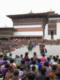 Buddhist Festival (Tsechu), Trashi Chhoe Dzong, Thimphu, Bhutan Photographic Print by Angelo Cavalli