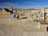 Church and Graveyard, San Juan, Salar De Uyuni, Bolivia, South America Photographic Print by Mark Chivers