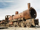 Rusting Locomotive at Train Graveyard, Uyuni, Bolivia, South America Photographic Print by Mark Chivers