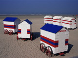 Beach Huts, Blankenberge, Belgium Photographic Print by James Emmerson