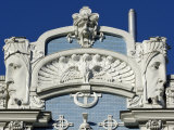 Art Nouveau Architecture, 10B Elizabetes Iela, Designed by Mikhail Eisenstein, Riga, Latvia Photographic Print by Gary Cook