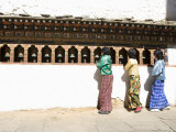 Bhutanese Girls, Paro Dzong, Paro, Bhutan Photographic Print by Angelo Cavalli