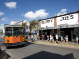Old Bus in Duval Street, Key West, Florida, USA Photographic Print by Angelo Cavalli