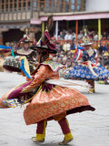 Buddhist Festival (Tsechu), Trashi Chhoe Dzong, Thimphu, Bhutan Photographic Print by Angelo Cavalli
