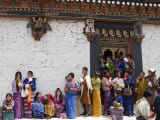 Buddhist Festival (Tsechu), Trashi Chhoe Dzong, Thimphu, Bhutan Photographic Print by Angelo Cavalli