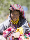 Woman at Buddhist Festival (Tsechu), Haa Valley, Bhutan Photographic Print by Angelo Cavalli
