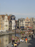 View of the Riverside with Merchants Premises, Ghent, Belgium Photographic Print by James Emmerson