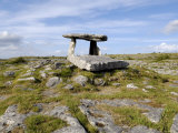 Poulnabrone Dolmen Portal Megalithic Tomb, the Burren, County Clare, Munster, Republic of Ireland Photographic Print by Gary Cook
