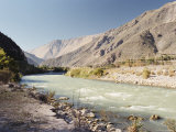 Mountains, Stream and Vineyards, Elqui Valley, Chile, South America Photographic Print by Mark Chivers
