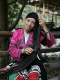Woman of Yao Minority (Longhair Tribe), Longsheng Terraced Ricefields, Guilin, China Photographic Print by Angelo Cavalli