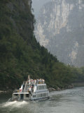 Cruise Boat Between Guilin and Yangshuo, Li River, Guangxi Province, China Photographic Print by Angelo Cavalli