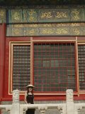Chinese Woman in the Forbidden City, Beijing, China Photographic Print by Angelo Cavalli