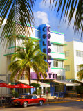 Ocean Drive, South Beach, Miami Beach, Florida, USA Photographic Print by Angelo Cavalli