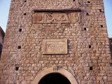 Land Gate Tower, Old Town, Korcula, Korcula Island, Croatia 写真プリント - リサ・Gillham