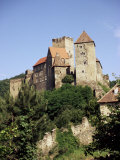 Medieval Burg (Castle) Above River Thaya and Forests of Czech Border, Hardegg, Austria Photographic Print by Ken Gillham