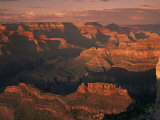 The Grand Canyon at Sunset from the South Rim, Unesco World Heritage Site, Arizona, USA Photographic Print by Tony Gervis