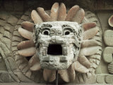 Sculpted Head of Goddess, Temple of Quetzacoatl, Teotihuacan, Mexico, North America Photographic Print by Desmond Harney