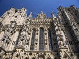 Architectural Detail, West Front, Wells Cathedral, Somerset, England, United Kingdom Photographic Print by Chris Nicholson