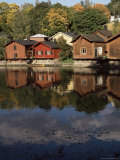 Fishermen's Houses and Boat Sheds, River Porvoo, Porvoo (Borga), Finland, Scandinavia Photographic Print by Ken Gillham