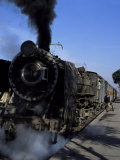 Steam Locomotive of Indian Railways at Chittaurgarh Junction, India Photographic Print by Tony Gervis