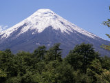Mount Osorno, a Volcano in Vicente Rosales National Park, Lake District, Chile, South America Photographic Print by Ken Gillham