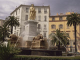 Statue of Napoleon as First Consul, Place Foch, Ajaccio, Corsica, France Photographic Print by Ken Gillham
