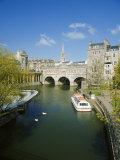 The River Avon and Pulteney Bridge, Bath, Avon, England, UK Photographie par Chris Nicholson