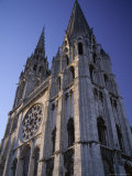 The Exterior of the Christian Cathedral, Chartres, Eure Et Loir, Centre, France Lámina fotográfica por Jonathan Hodson