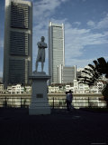Raffles at Empress Place, Singapore River, Singapore Lámina fotográfica por Alain Evrard