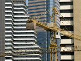 Cranes and Buildings, Shanghai, China Photographic Print by Tim Hall