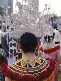 Traditional Dress, Tribal Ethnic Group, Sarawak, Island of Borneo, Malaysia, Southeast Asia Photographic Print by Alain Evrard