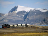 Old Colliery Locomotive, Ny Alesund, Spitsbergen, Norway, Scandinavia Photographic Print by David Lomax