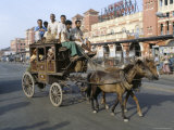 A Horse-Drawn Tonga at Howrah Station, Calcutta, West Bengal State, India Photographic Print by Alain Evrard