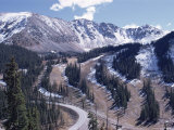 Erosion Prevention, Contoured Bands of Trees Unfelled, Also Acting as Fire Break, Colorado Photographic Print by Walter Rawlings