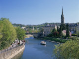 River Avon and the City of Bath, Avon, England, United Kingdom Photographic Print by Gavin Hellier