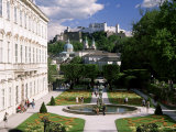 Mirabell Gardens and the Old City, Unesco World Heritage Site, Salzburg, Austria Photographic Print by Gavin Hellier