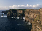 Cliffs of Moher, Rising to 230M in Height, O'Brians Tower and Breanan Mor Seastack, County Clare Photographic Print by Gavin Hellier