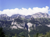 The Churfirsten Range, Near Wallenstadt and Wallensee, Swiss Alps, Switzerland Photographic Print by Walter Rawlings