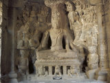 Shiva the Great Ascetic, Kailasa, Ellora, Unesco World Heritage Site, Maharashtra State, India Photographic Print by Robert Harding