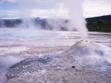 Hverquellir Geothermal Area, Interior Highlands, Iceland, Polar Regions Photographic Print by Geoff Renner